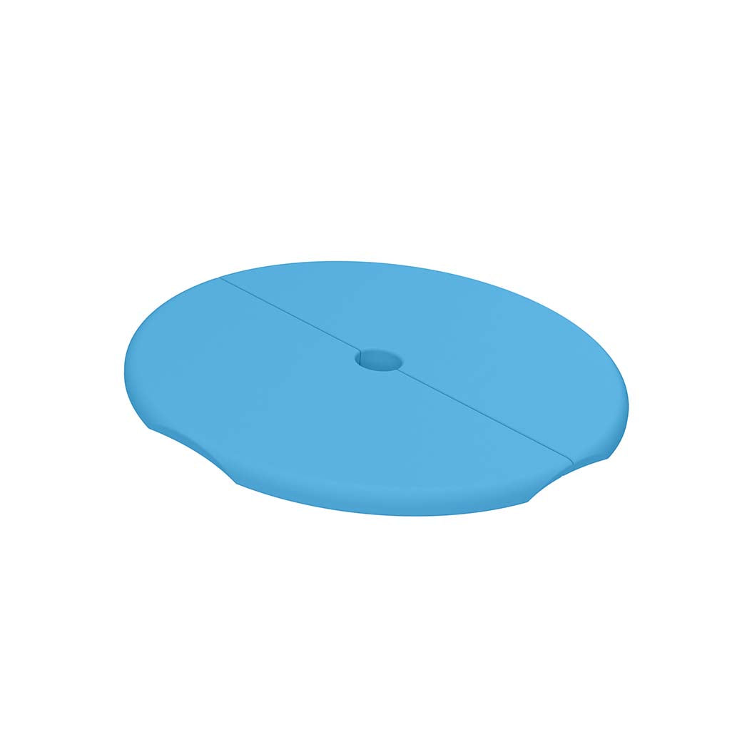 LL-SG-ST-22LOHV2-LB-Ledge Lounger-Signature Tall Ice Bin Side Table Lid W/ Umbrella Hole-LL Light Blue-Pangaea Patio