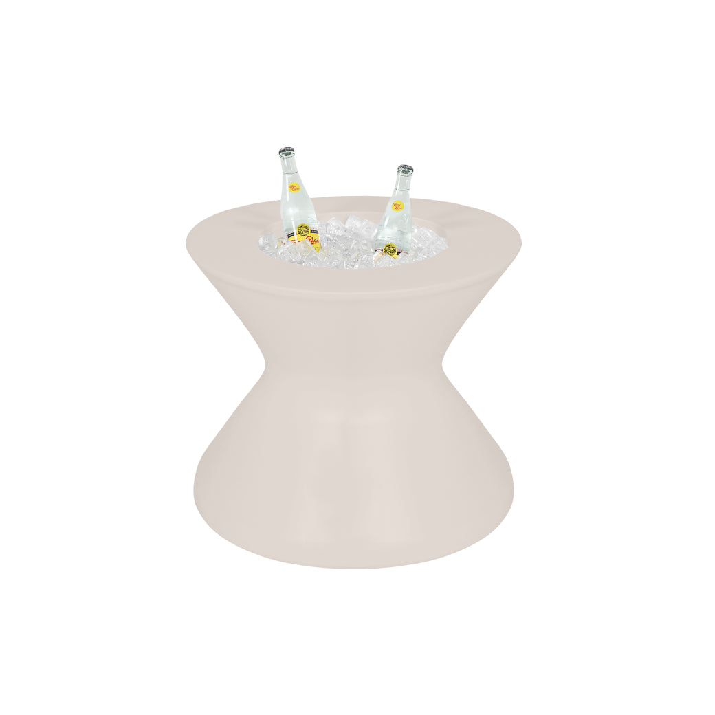 LL-SG-ST-22NL-CL-Ledge Lounger-Signature Tall Ice Bin Side Table W/O Lid-LL Cloud-Pangaea Patio