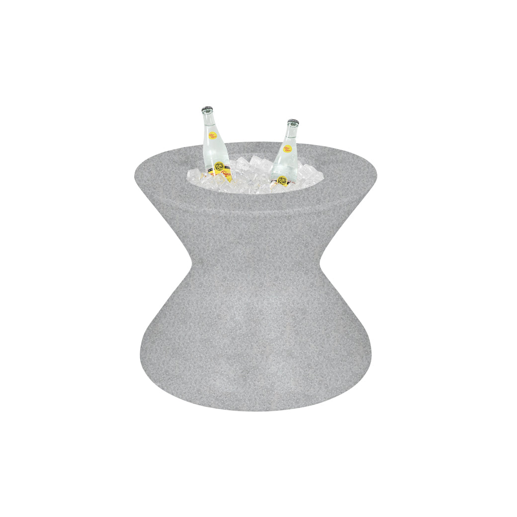 LL-SG-ST-22NL-GG-Ledge Lounger-Signature Tall Ice Bin Side Table W/O Lid-LL Granite Gray-Pangaea Patio