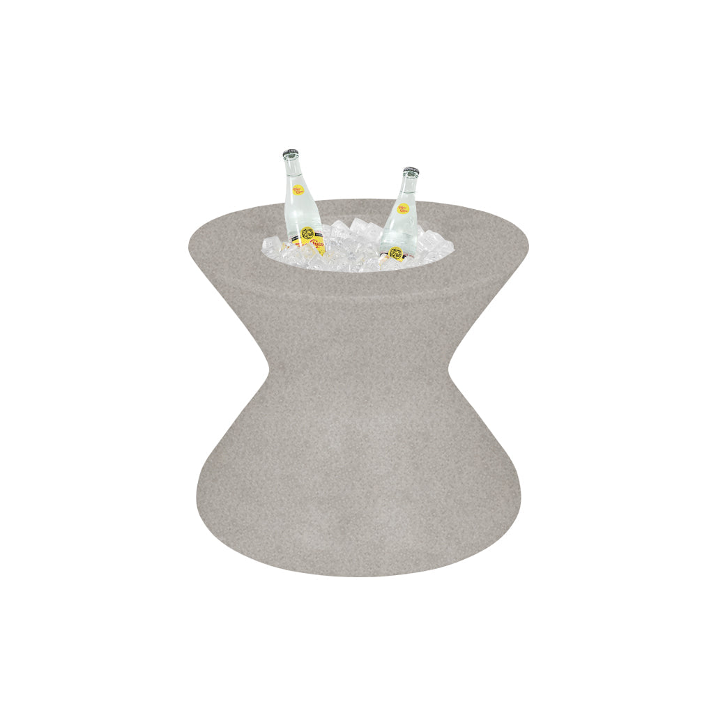 LL-SG-ST-22NL-SS-Ledge Lounger-Signature Tall Ice Bin Side Table W/O Lid-LL Sandstone-Pangaea Patio