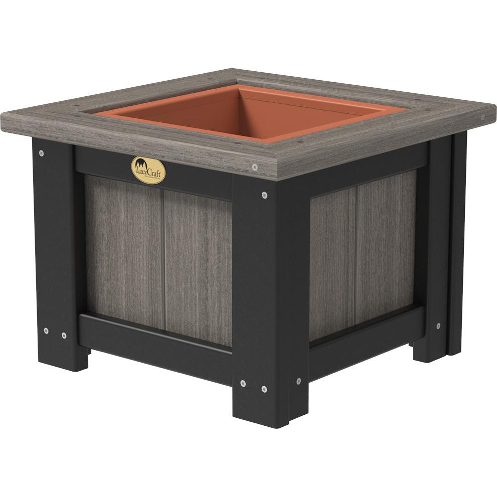 LCP15SPCGB-LuxCraft-15" Square Planter-Coastal Gray-Pangaea Patio