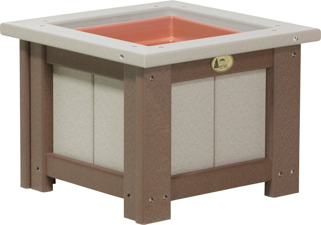 LCP15SPWWCBR-LuxCraft-15" Square Planter-Pangaea Patio