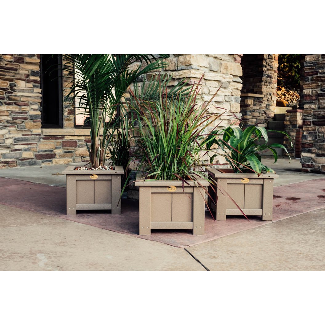 -LuxCraft-15" Square Planter-Pangaea Patio