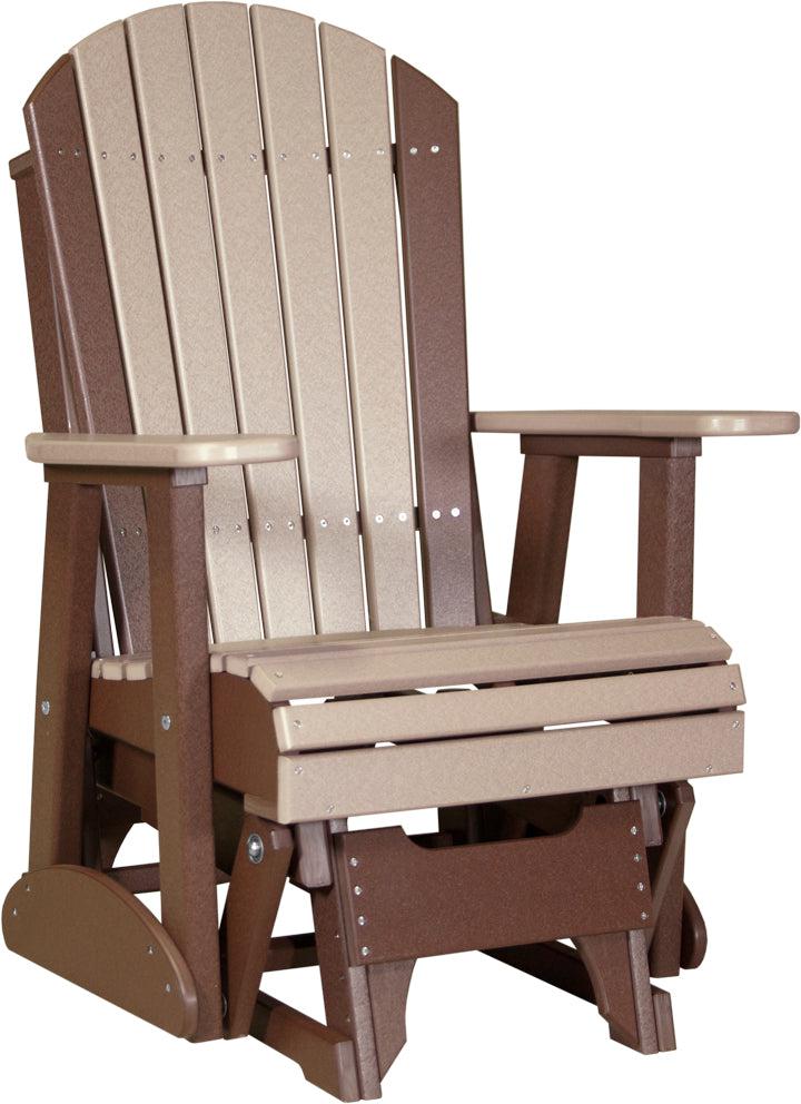 LC2APGWWCBR-LuxCraft-2' Adirondack Glider-Pangaea Patio