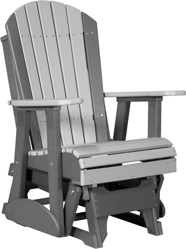 LC2APGDGS-LuxCraft-2' Adirondack Glider-Pangaea Patio