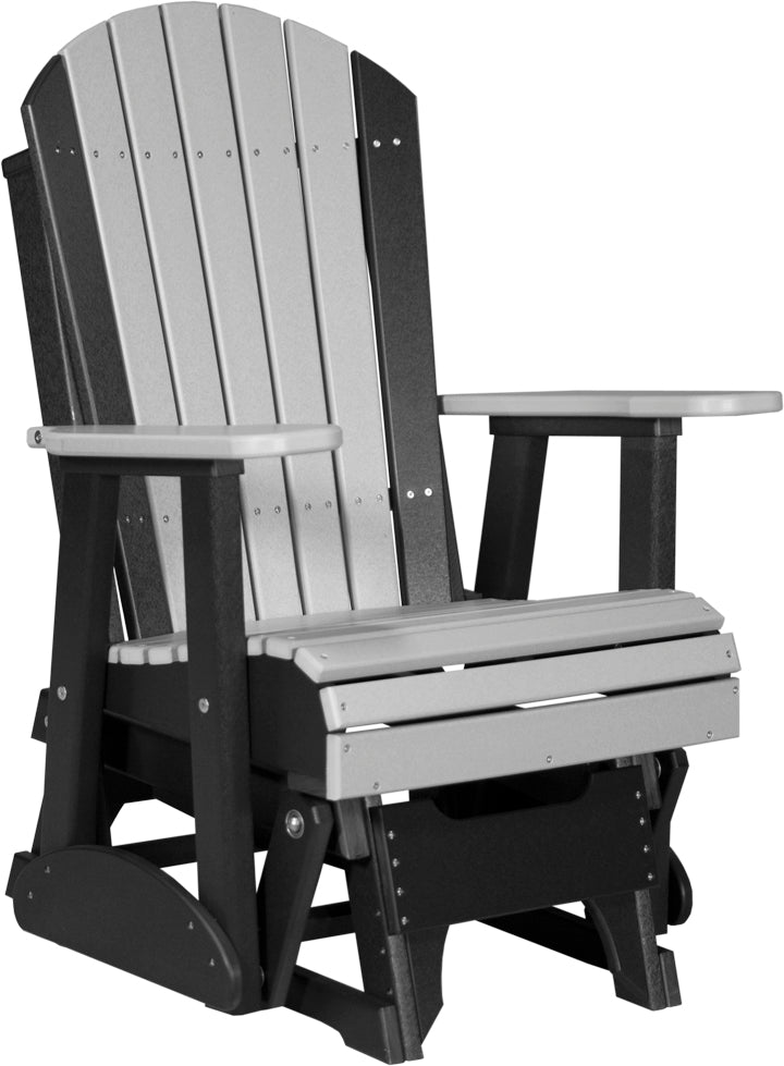 LC2APGDGB-LuxCraft-2' Adirondack Glider-Pangaea Patio