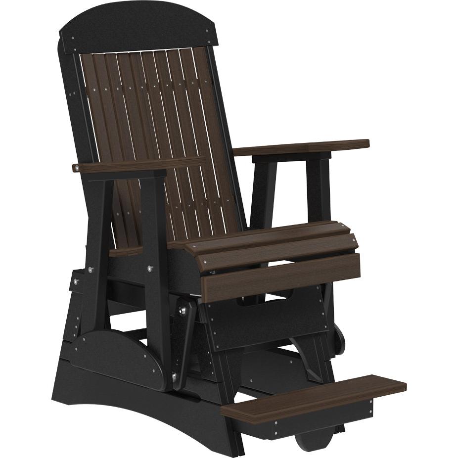 LC2CPBAGBZWB-LuxCraft-2' Classic Balcony Glider-Coastal Gray Black-Pangaea Patio