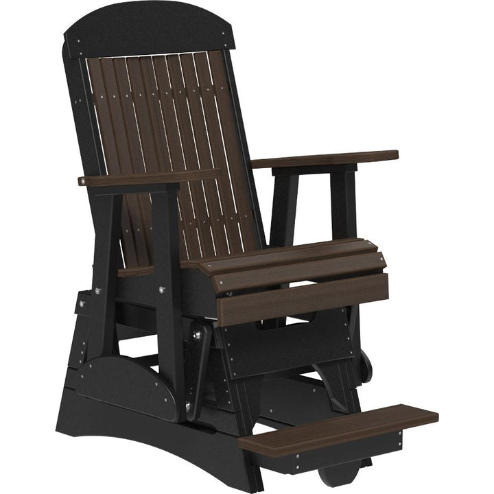 LC2CPBAGBZWB-LuxCraft-2' Classic Balcony Glider-Coastal Gray Black-Pangaea Patio