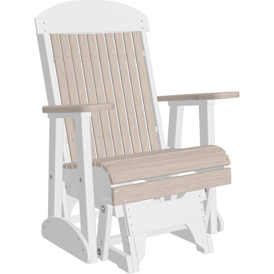 LC2CPGBIW-LuxCraft-2' Classic Glider-Birch White-Pangaea Patio