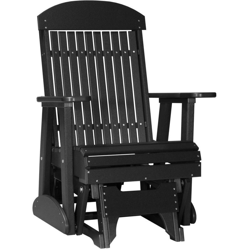 LC2CPGBK-LuxCraft-2' Classic Glider-Black-Pangaea Patio