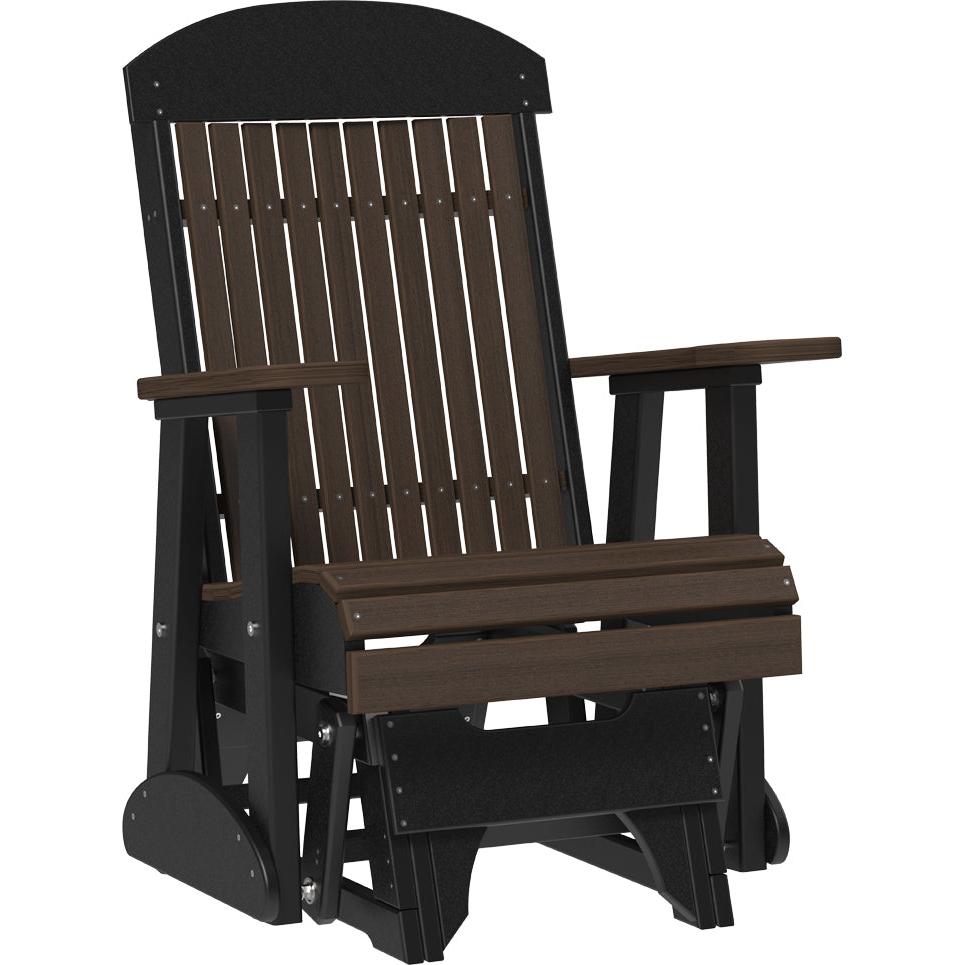 LC2CPGBZWB-LuxCraft-2' Classic Glider-Coastal Gray Black-Pangaea Patio