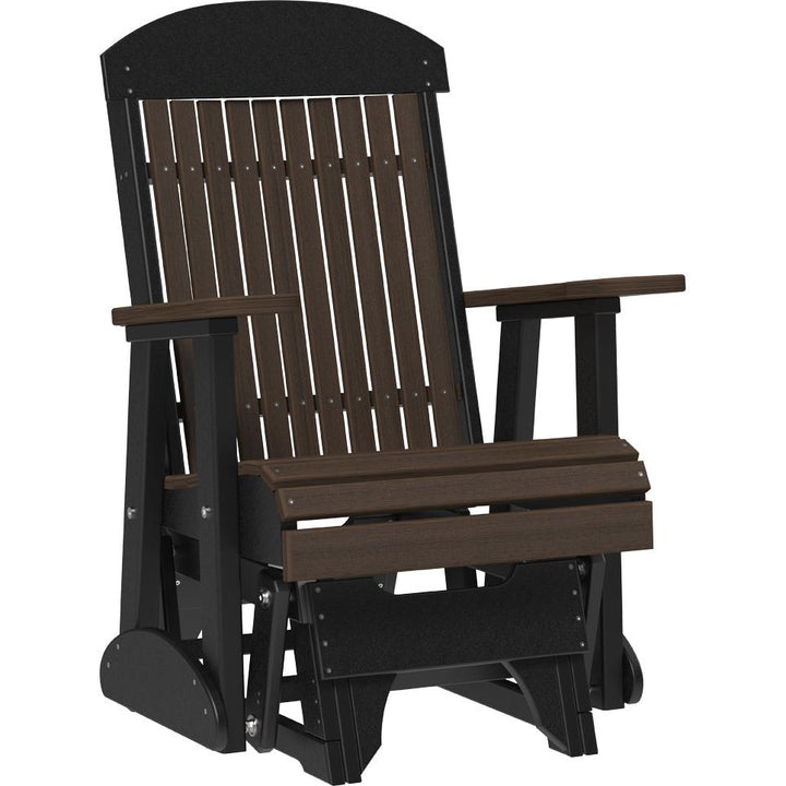 LC2CPGBZWB-LuxCraft-2' Classic Glider-Coastal Gray Black-Pangaea Patio