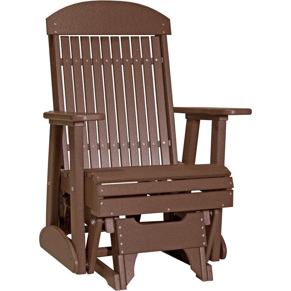 LC2CPGCBR-LuxCraft-2' Classic Glider-Chestnut Brown-Pangaea Patio