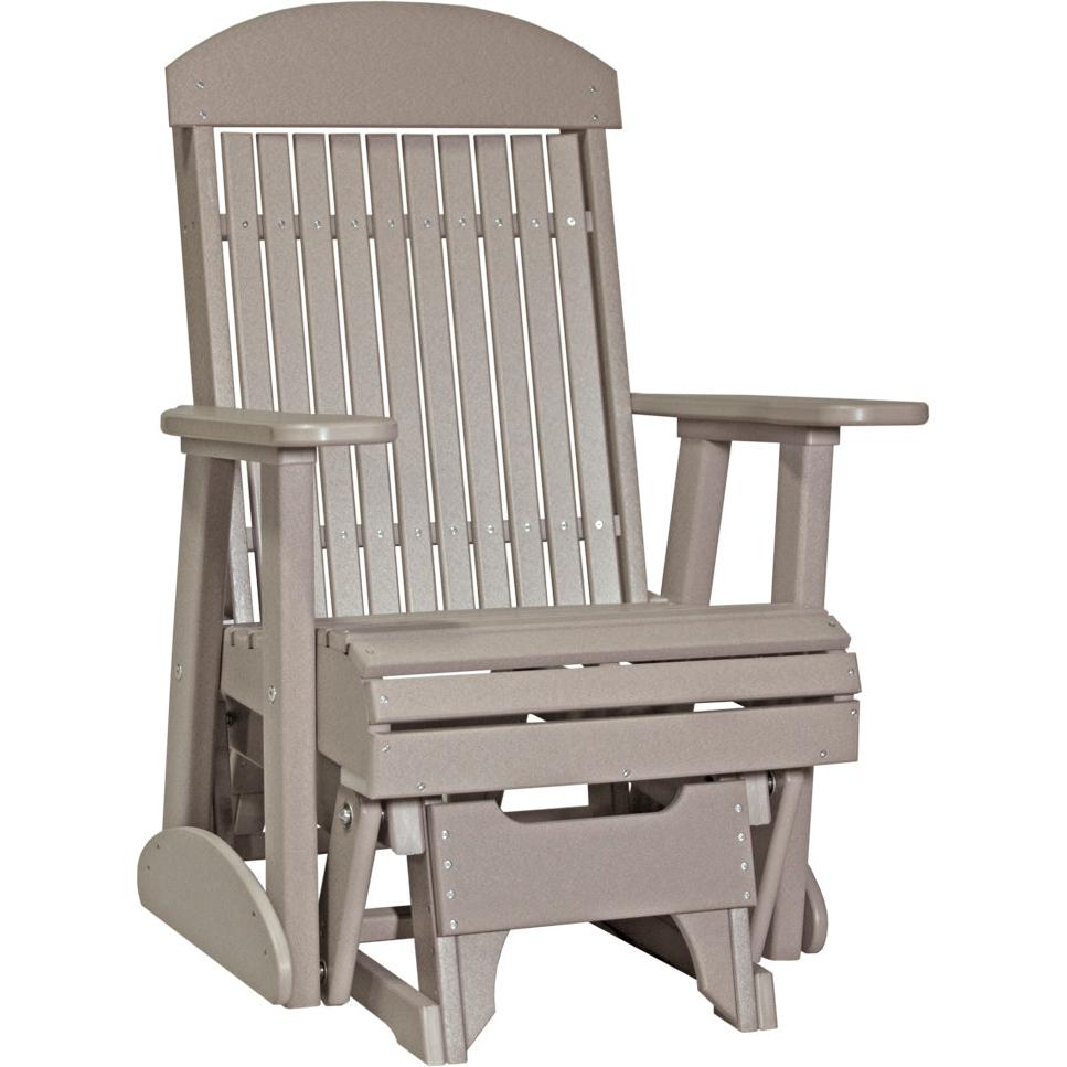 LC2CPGWW-LuxCraft-2' Classic Glider-Weatherwood-Pangaea Patio