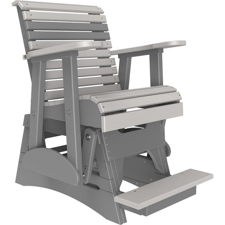 LC2PPBAGDGS-LuxCraft-2' Plain Balcony Glider-Dove Gray Slate-Pangaea Patio