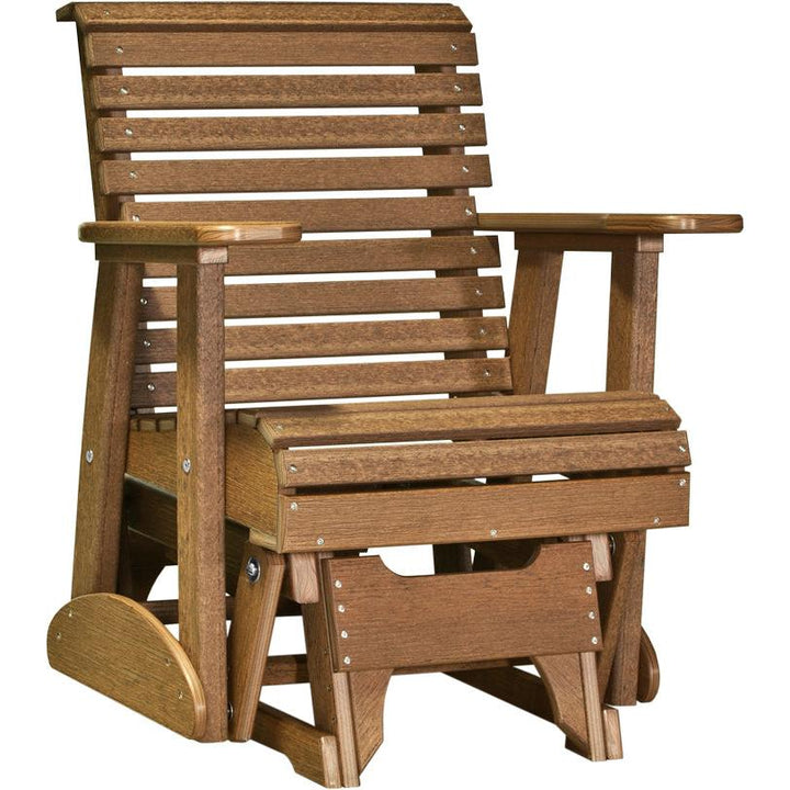 LC2PPGAM-LuxCraft-2' Plain Glider-Antique Mahogany-Pangaea Patio