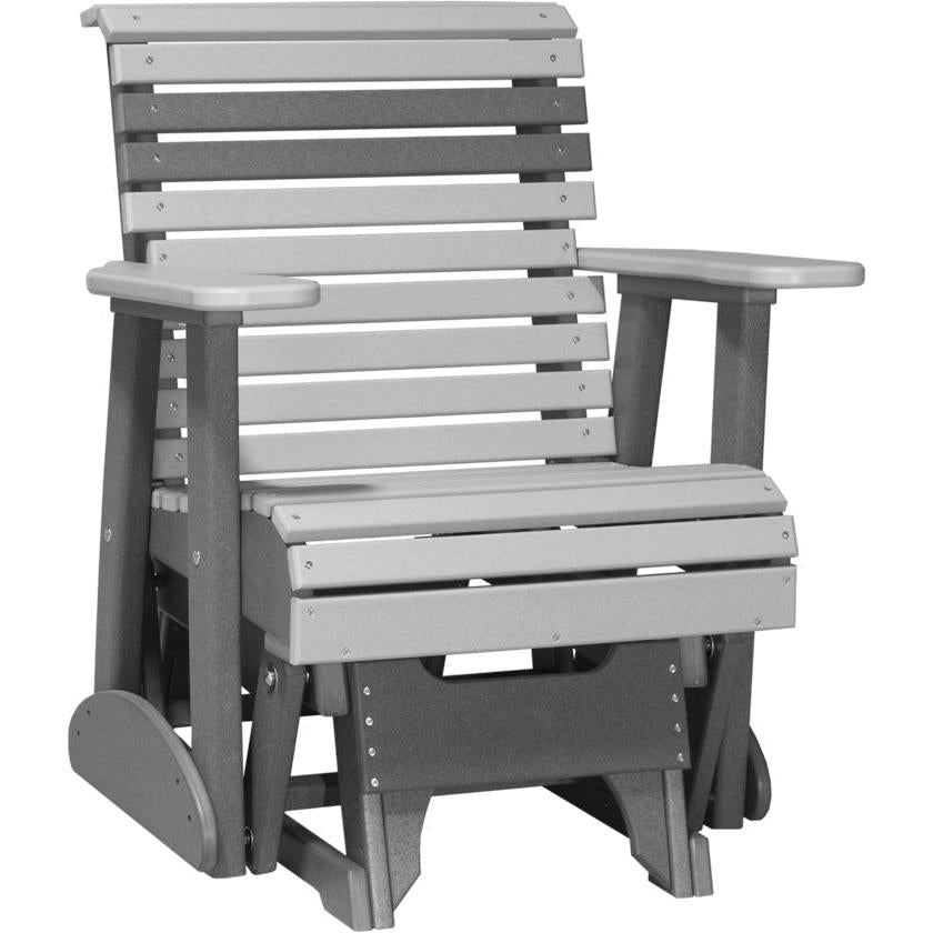 LC2PPGDGS-LuxCraft-2' Plain Glider-Dove Gray Slate-Pangaea Patio