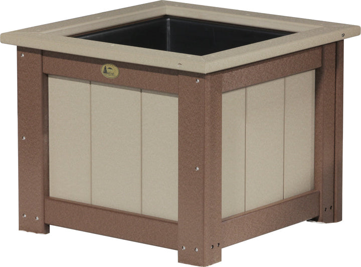 LCP24SPWWCBR-LuxCraft-24" Square Planter-Pangaea Patio