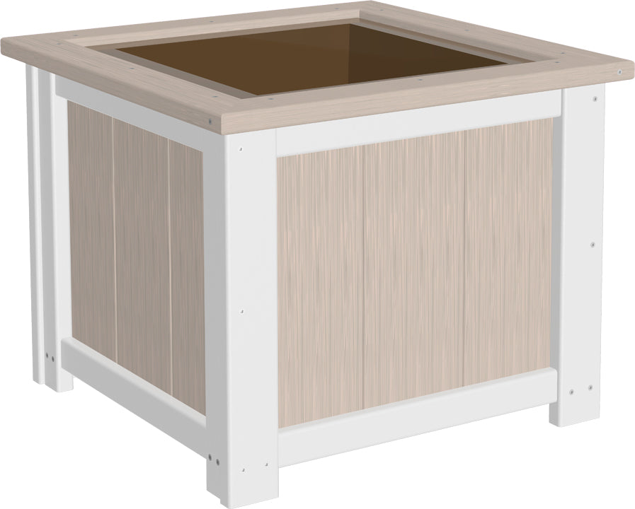 LCP24SPBIW-LuxCraft-24" Square Planter-Pangaea Patio