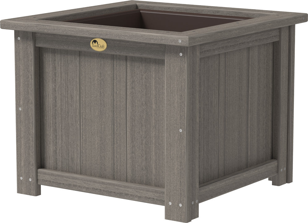 LCP24SPCG-LuxCraft-24" Square Planter-Pangaea Patio