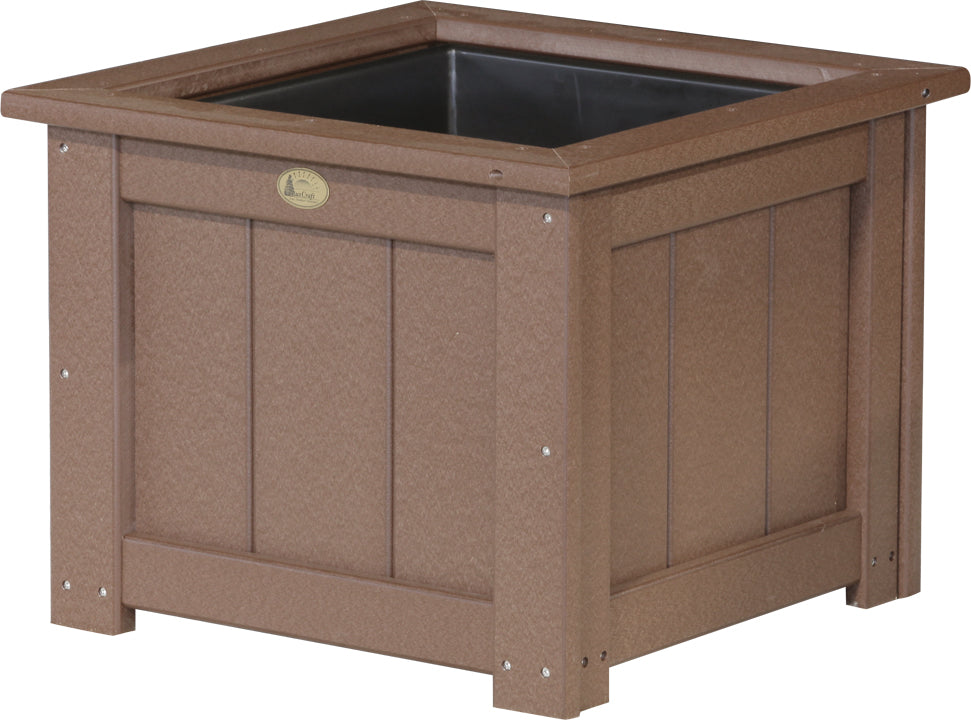 LCP24SPCBR-LuxCraft-24" Square Planter-Pangaea Patio