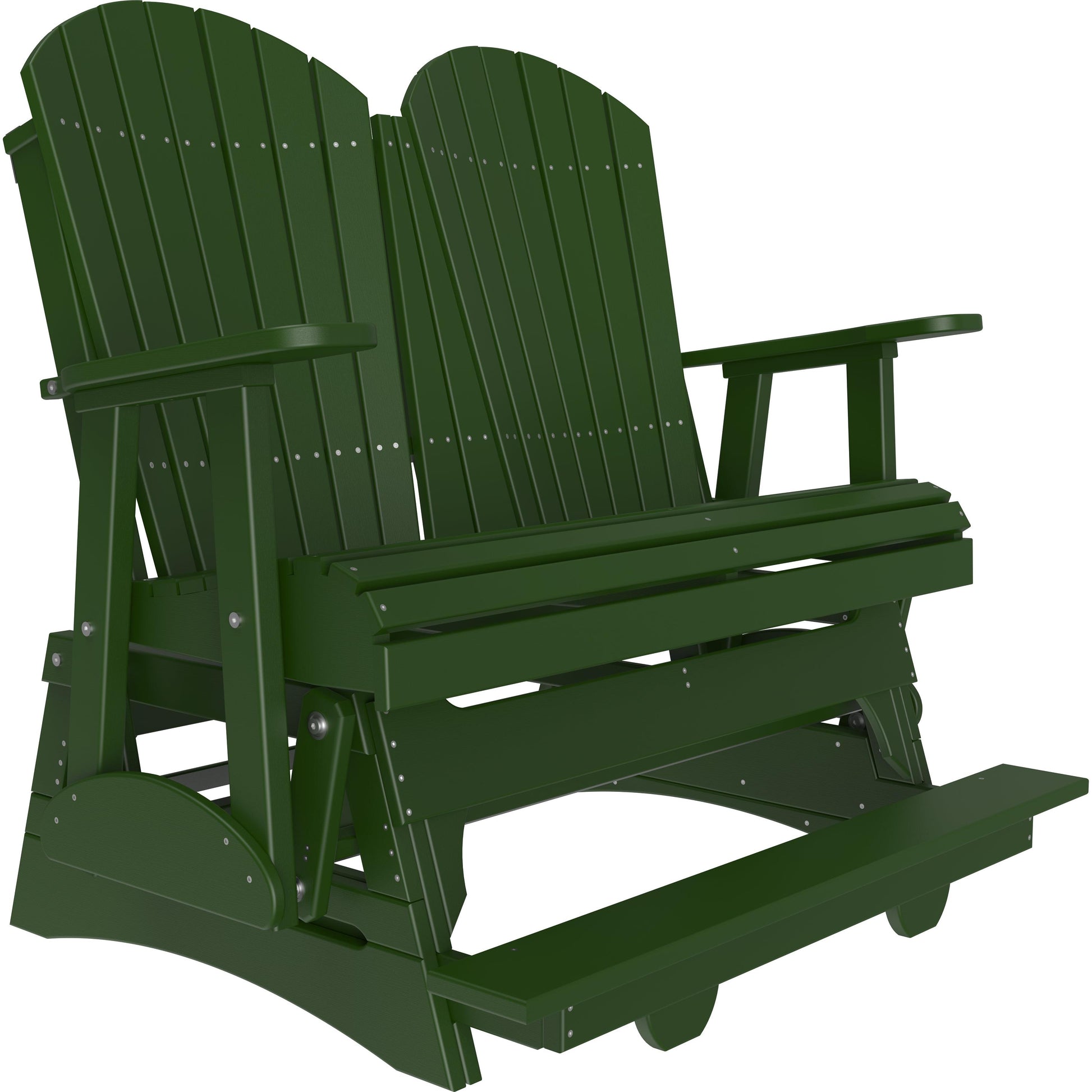 LC4APBAGG-LuxCraft-4' Adirondack Balcony Glider-Green-Pangaea Patio