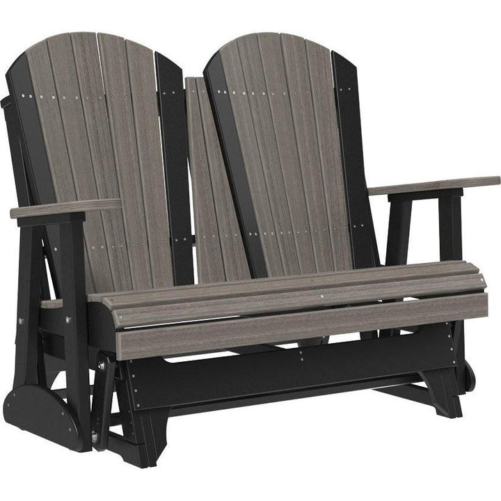 LC4APGCGB-LuxCraft-4' Adirondack Glider-Coastal Gray-Pangaea Patio