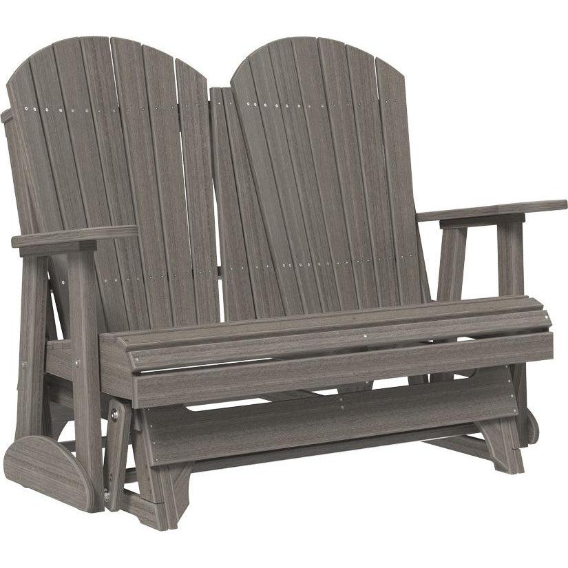 LC4APGCG-LuxCraft-4' Adirondack Glider-Brazilian Walnut Black-Pangaea Patio