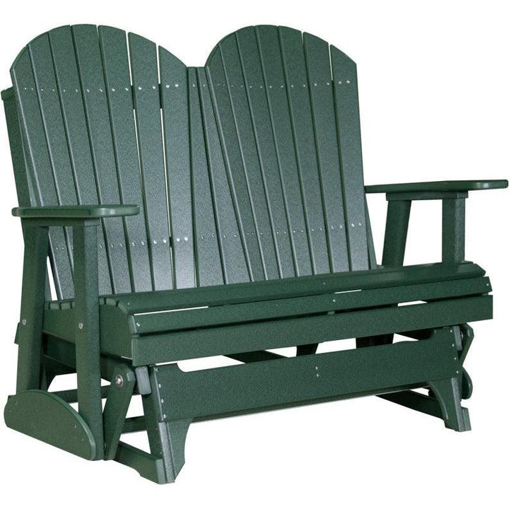 LC4APGG-LuxCraft-4' Adirondack Glider-Green-Pangaea Patio