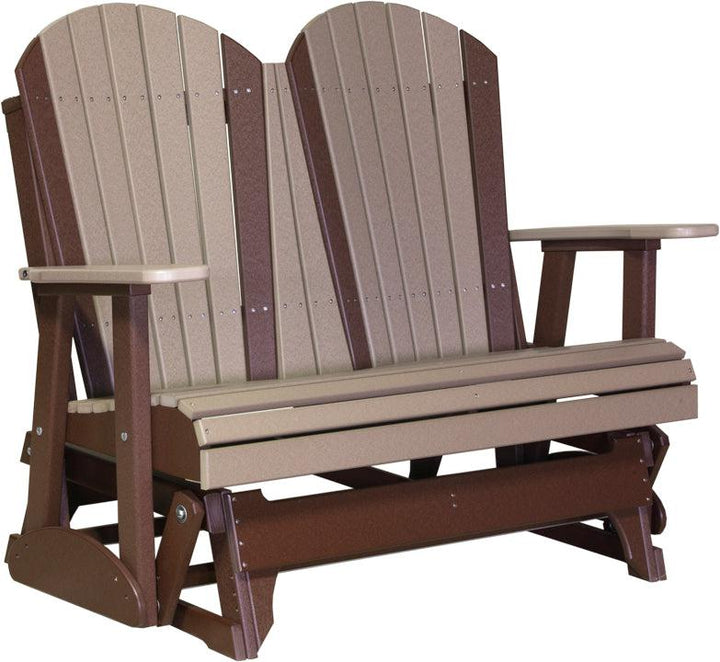 LC4APGWWCBR-LuxCraft-4' Adirondack Glider-Pangaea Patio