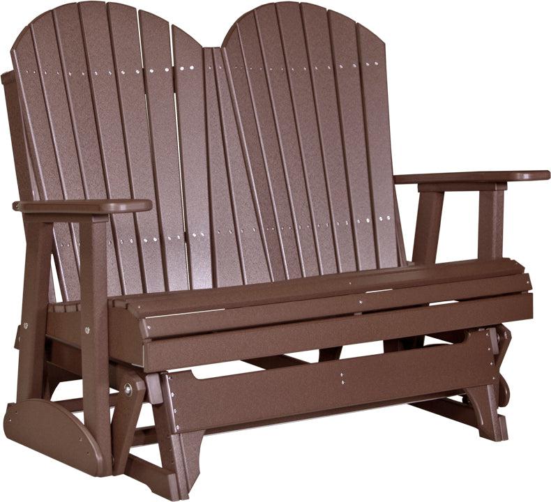 LC4APGCBR-LuxCraft-4' Adirondack Glider-Pangaea Patio