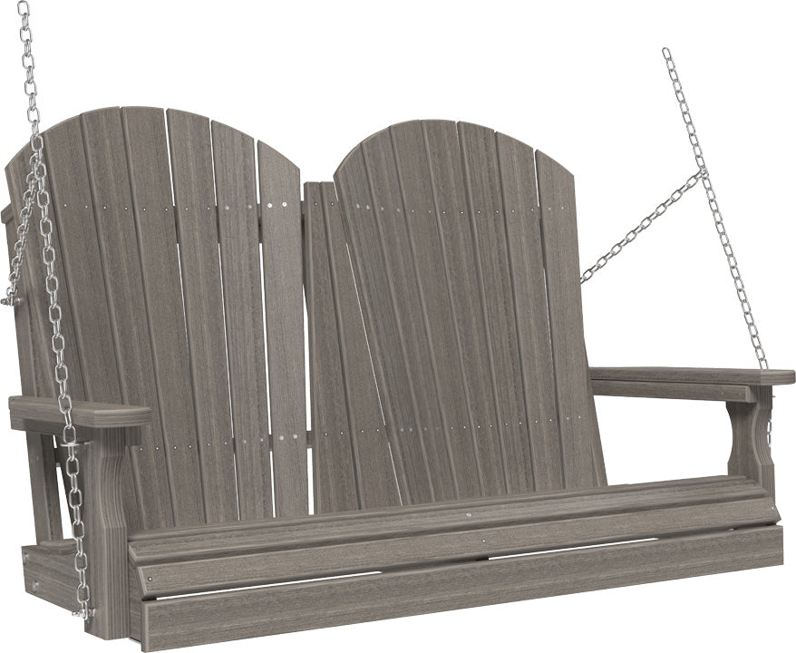 LC4APSCG-LuxCraft-4' Adirondack Swing-Pangaea Patio