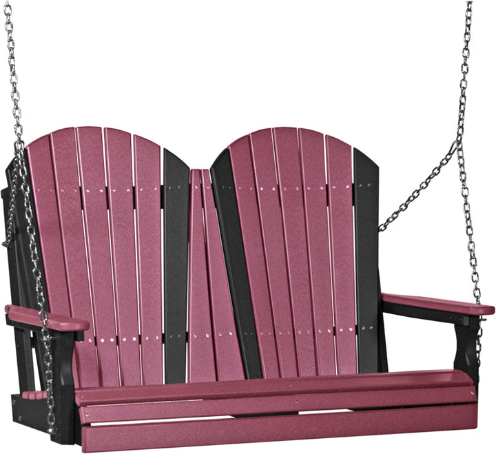 LC4APSCHB-LuxCraft-4' Adirondack Swing-Pangaea Patio