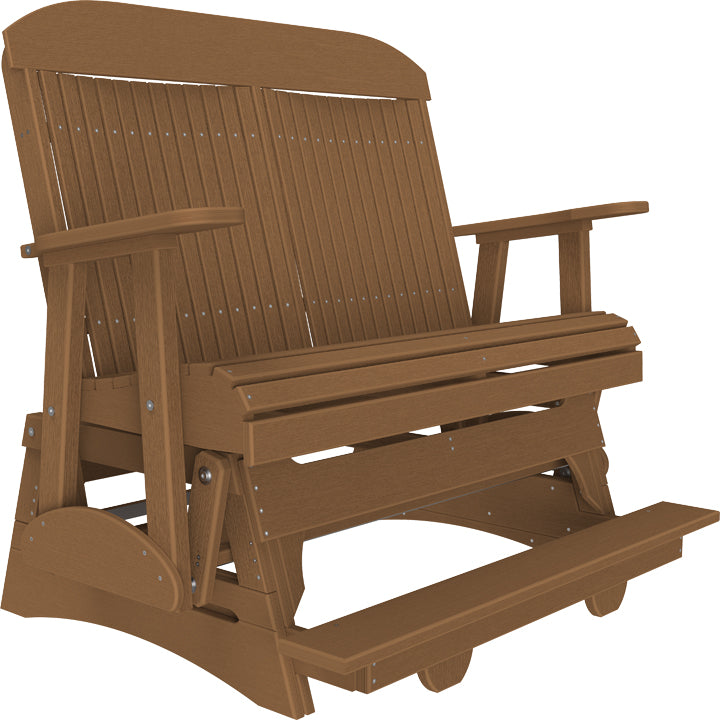 LC4CPBAGAM-LuxCraft-4' Classic Balcony Glider-Antique Mahogany-Pangaea Patio