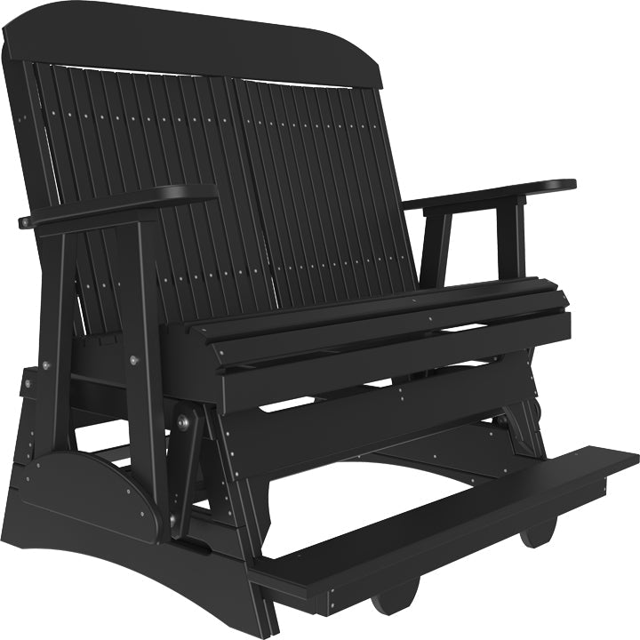 LC4CPBAGBK-LuxCraft-4' Classic Balcony Glider-Black-Pangaea Patio