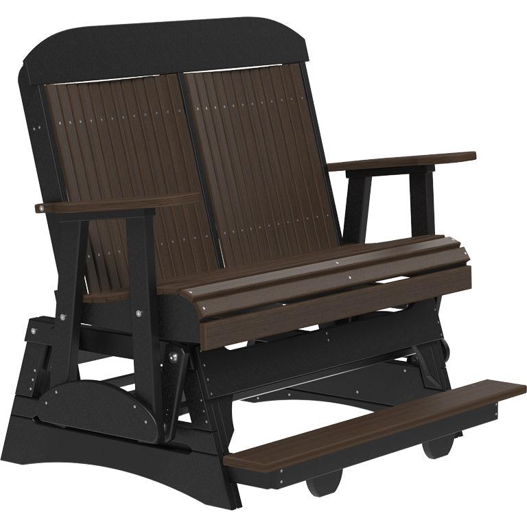 LC4CPBAGBZWB-LuxCraft-4' Classic Balcony Glider-Coastal Gray Black-Pangaea Patio