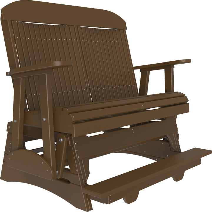 LC4CPBAGCBR-LuxCraft-4' Classic Balcony Glider-Chestnut Brown-Pangaea Patio