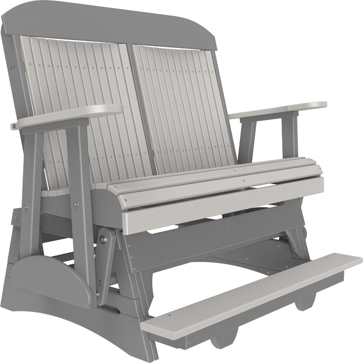 LC4CPBAGDGS-LuxCraft-4' Classic Balcony Glider-Dove Gray Slate-Pangaea Patio
