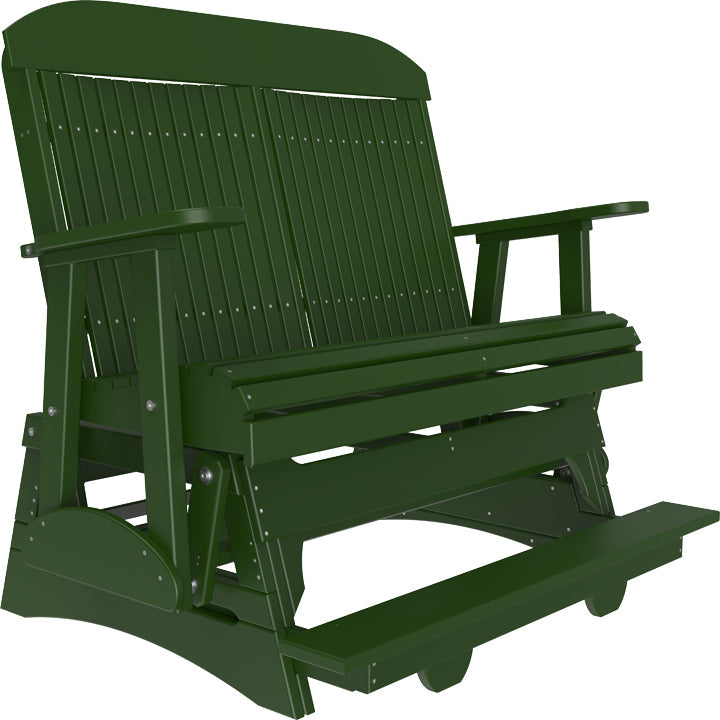 LC4CPBAGG-LuxCraft-4' Classic Balcony Glider-Green-Pangaea Patio