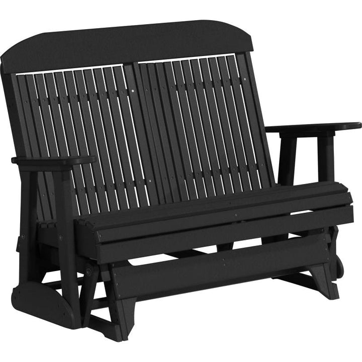 LC4CPGBK-LuxCraft-4' Classic Glider-Black-Pangaea Patio