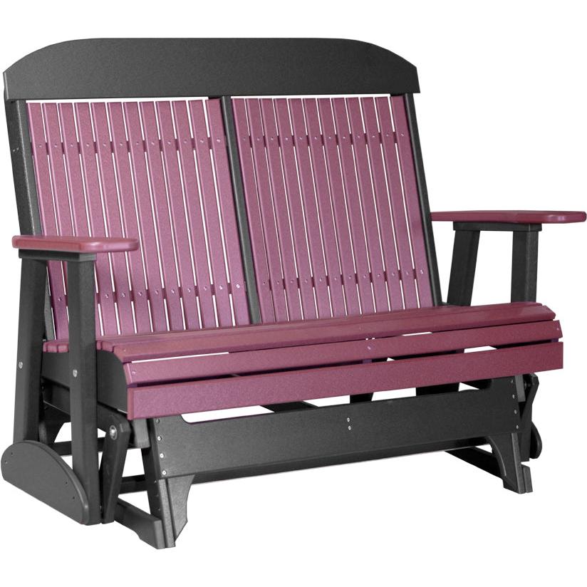 LC4CPGCHB-LuxCraft-4' Classic Glider-Cherrywood Black-Pangaea Patio