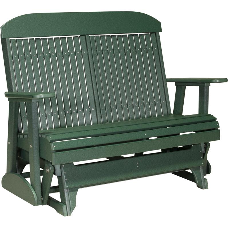 LC4CPGG-LuxCraft-4' Classic Glider-Green-Pangaea Patio