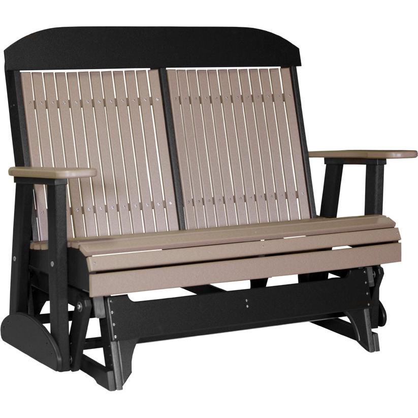 LC4CPGWWB-LuxCraft-4' Classic Glider-Weatherwood Black-Pangaea Patio