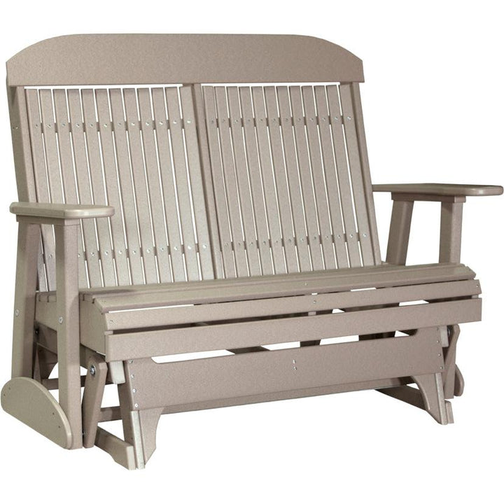 LC4CPGWW-LuxCraft-4' Classic Glider-Weatherwood-Pangaea Patio