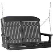 LC4CPSBK-LuxCraft-4' Classic Swing-Black-Pangaea Patio