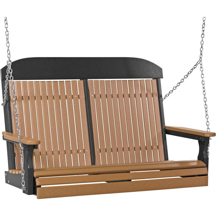 LC4CPSCB-LuxCraft-4' Classic Swing-Cedar Black-Pangaea Patio