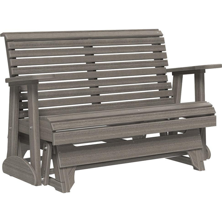 LC4PPGCG-LuxCraft-4' Plain Glider-Brazilian Walnut Black-Pangaea Patio