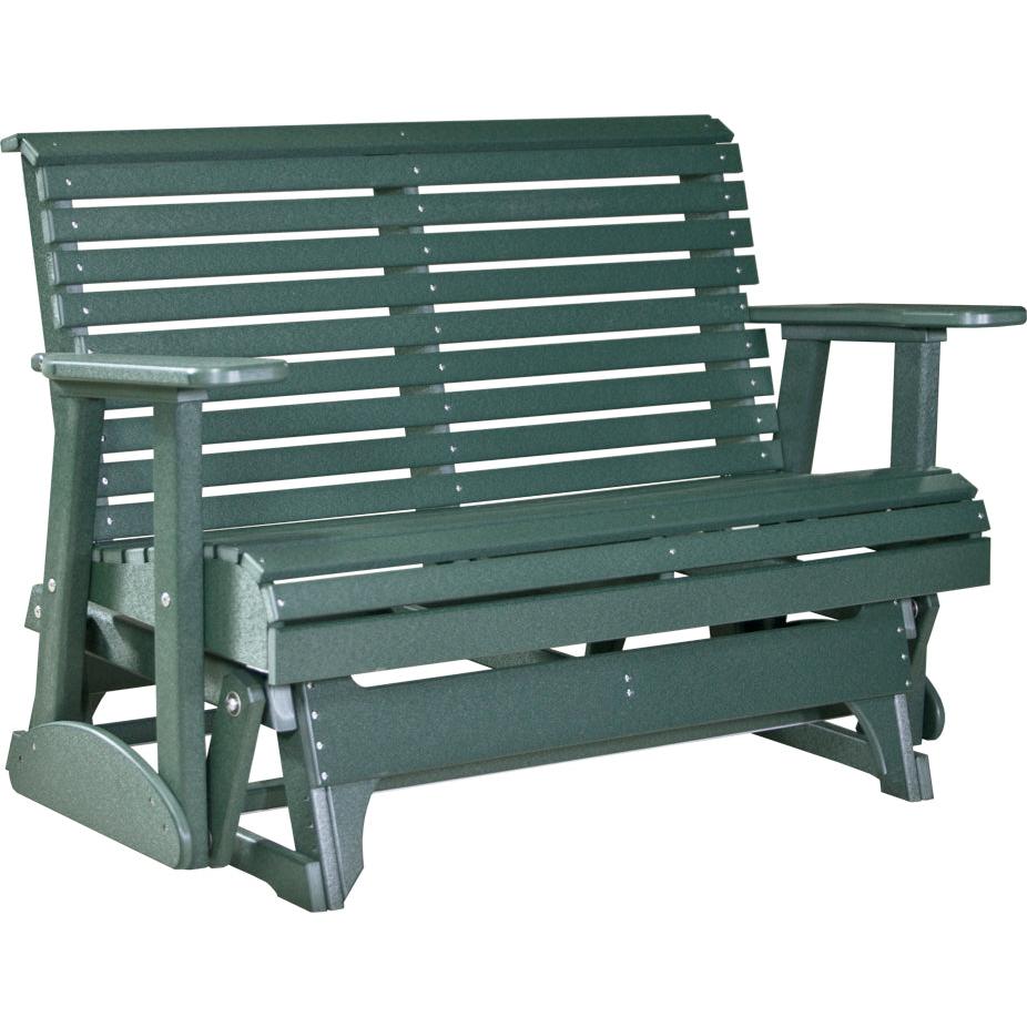 LC4PPGG-LuxCraft-4' Plain Glider-Green-Pangaea Patio