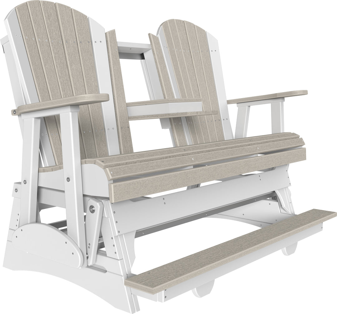 LC5APBAGBIW-LuxCraft-5' Adirondack Balcony Glider-Pangaea Patio