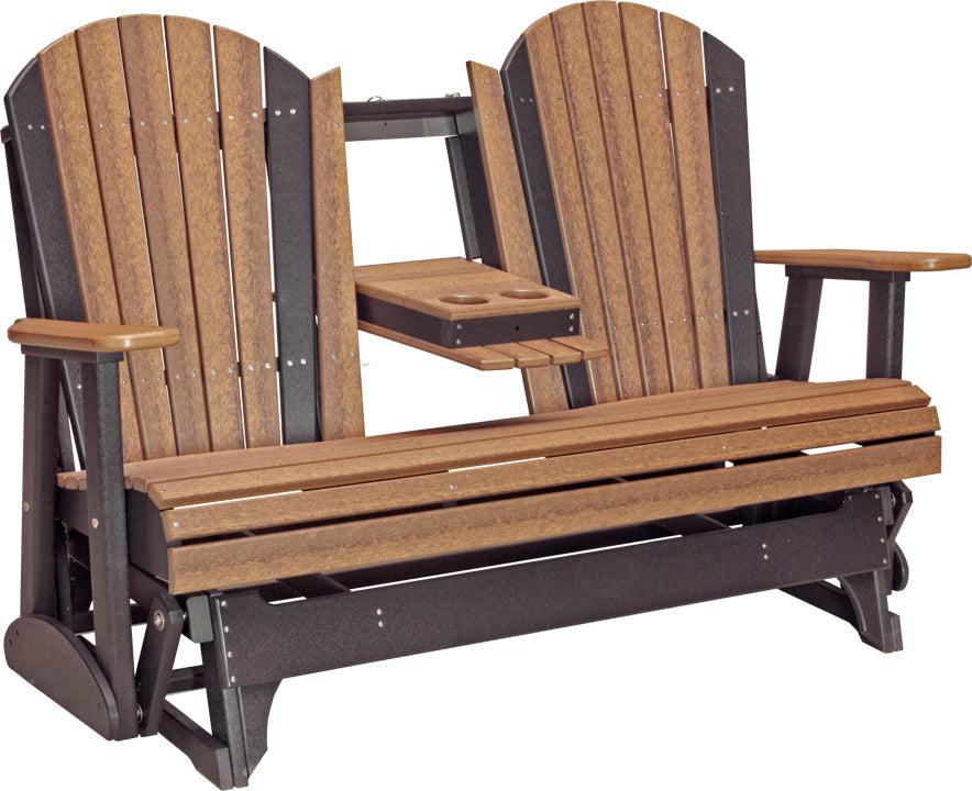 LC5APGAMB-LuxCraft-5' Adirondack Glider-Pangaea Patio